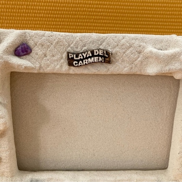 Cozumel Mexico Sandy Beach & Shells Vacation Photo Frame Holds 5" X 7" Photo - Picture 3 of 6